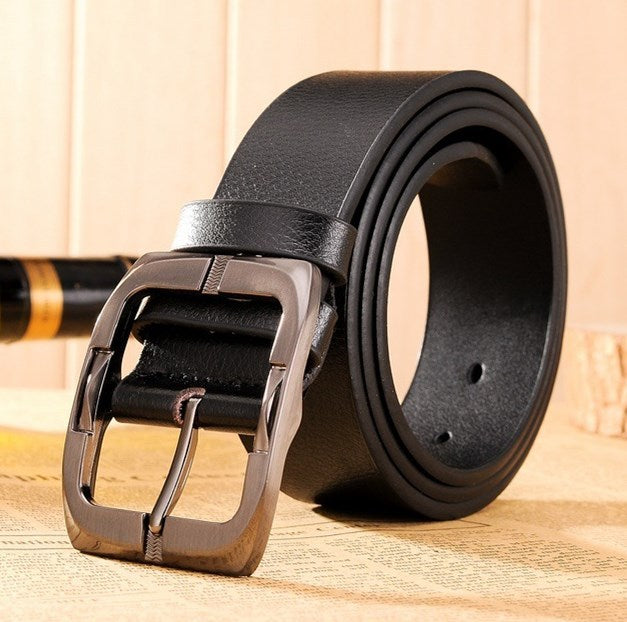New Brand High Quality Men's Belts Luxury Brand Leather Belt Pin Buckle Black Business Pants Belt Belt Men's Belt