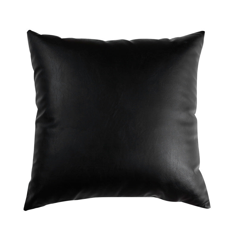 Cilected New Arrival Solid Color Pillow Cover Pu Leather Cushion Cover Decorative Pillowcase For Sofa Home Decoration 50X50Cm