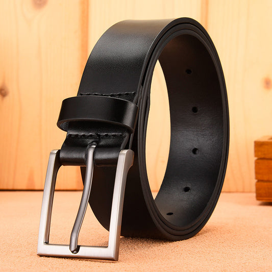Leather Casual Pin Buckle Leather Belt Men's