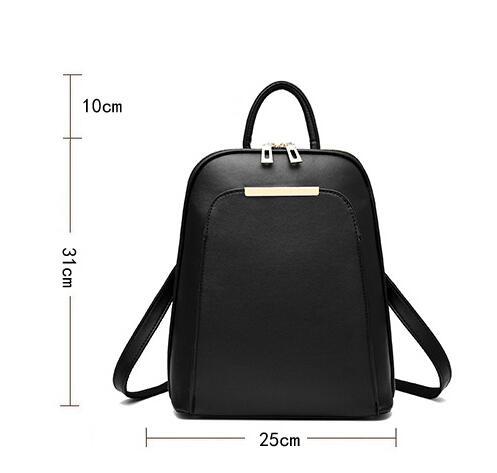 Factory Direct Sales Soft Leather Backpack Women Korean Fashion Wild One-Shoulder Messenger Bag Ladies Retro Stereotyped Backpack